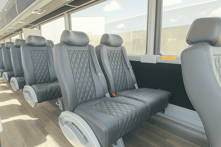 interior of Charter Bus Rental South Fulton charter bus